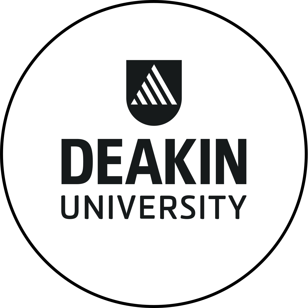 Deakin University logo.