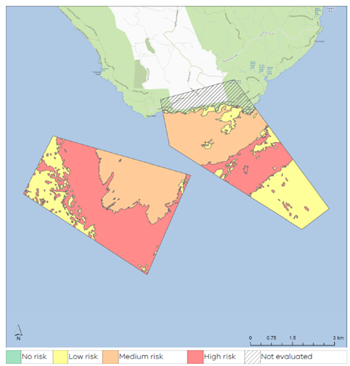 Mapped FeAST score for example test proposal