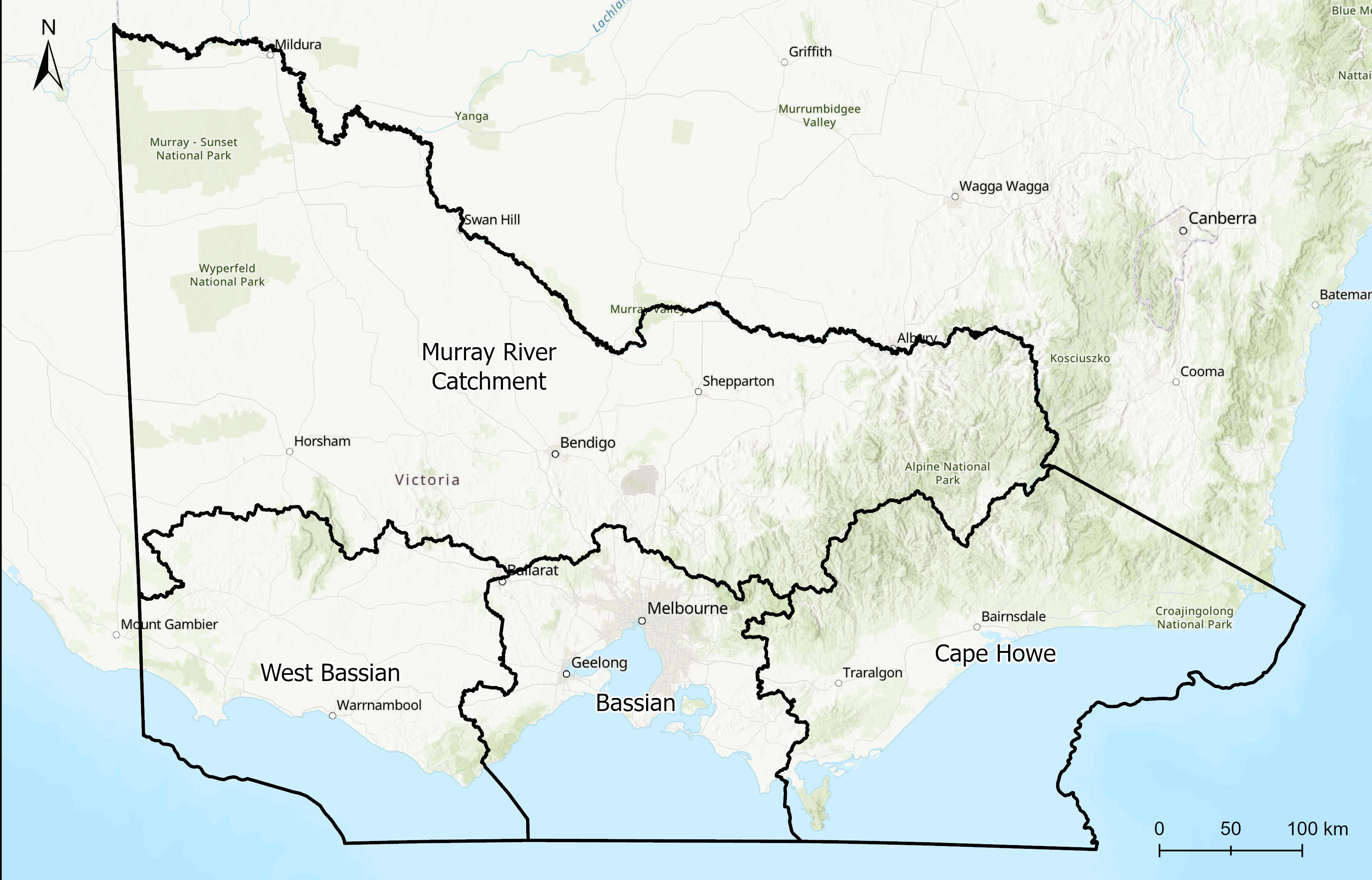 Victoria’s three marine and coastal ecoregions Map of Victoria’s three marine and coastal ecoregions