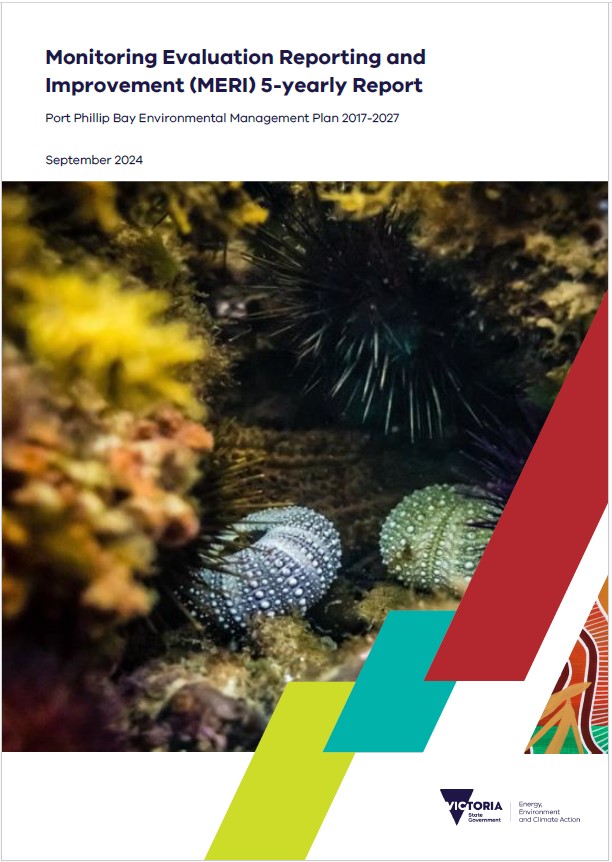 Cover of the PPB EMP MERI report with 2 urchins